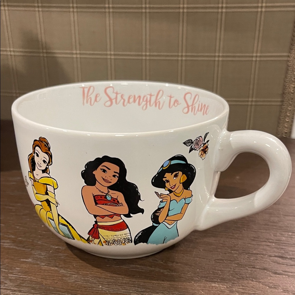 Disney Princess the strength to Shine Ceramic Mug - White